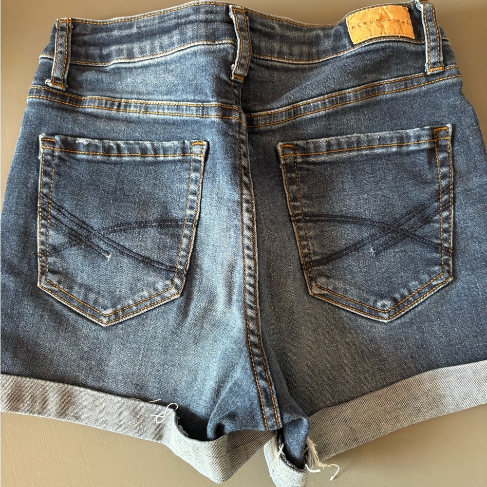 Aeropostale Classic Blue Jean Shorts - Picture 4 of 5